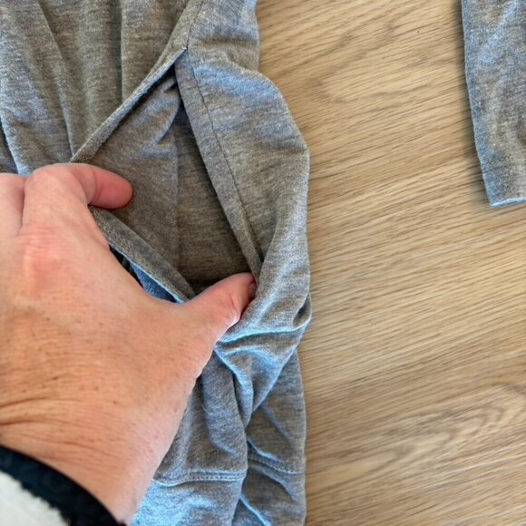 prAna Gray  Yoga Wrap Sweater Cardigan Size 3X - Picture 5 of 5